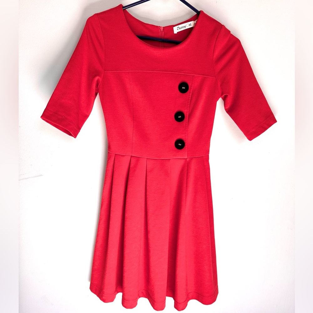 ModCloth Sunny Girl Orange Dress size S